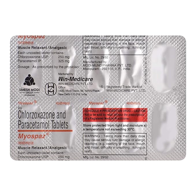 Myospaz - Strip of 10 Tablets