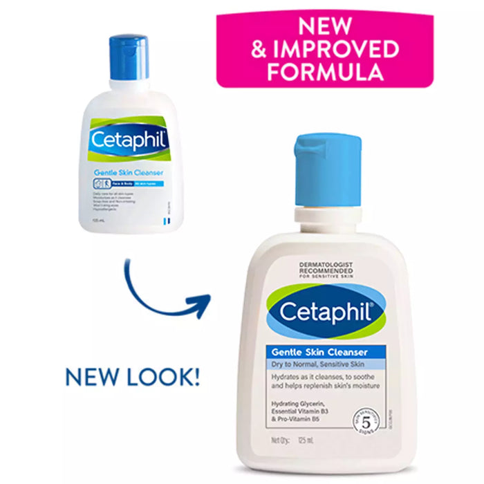 Cetaphil Gentle Skin Cleanser Dry To Normal Sensitive Skin 125 Ml