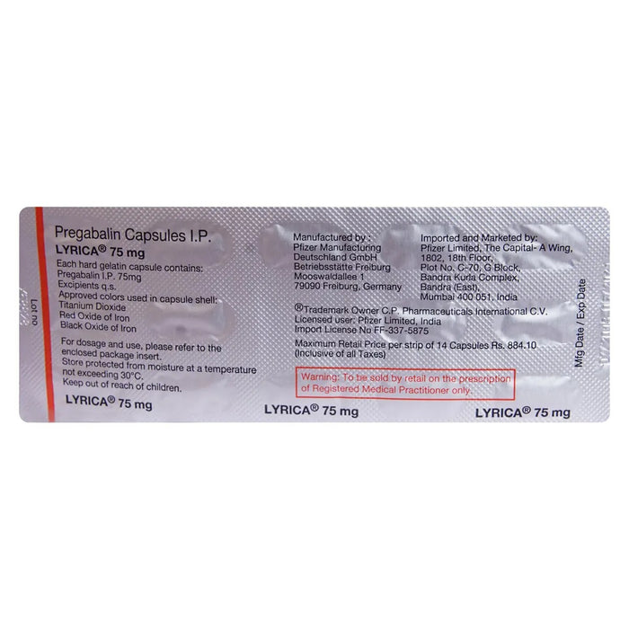 LYRICA 75MG