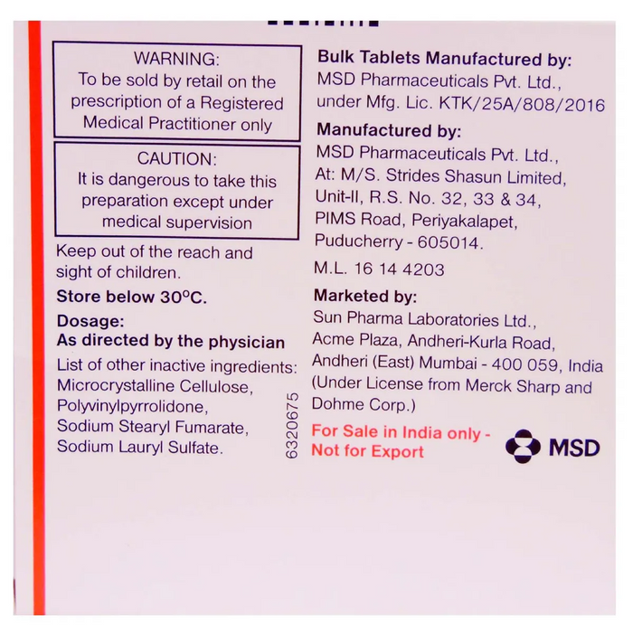 ISTAMET 50/500MG