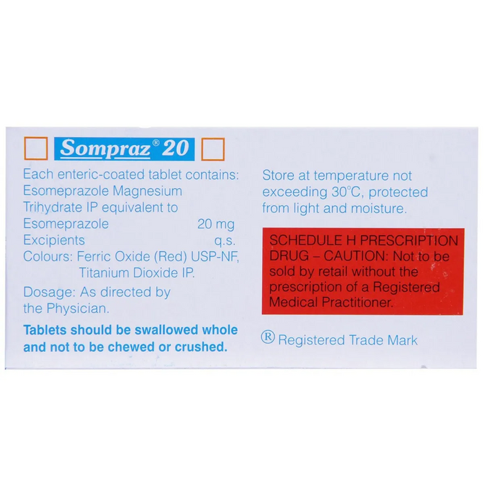 SOMPRAZ 20MG