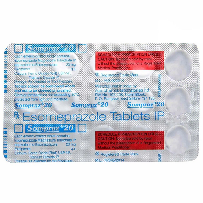 SOMPRAZ 20MG