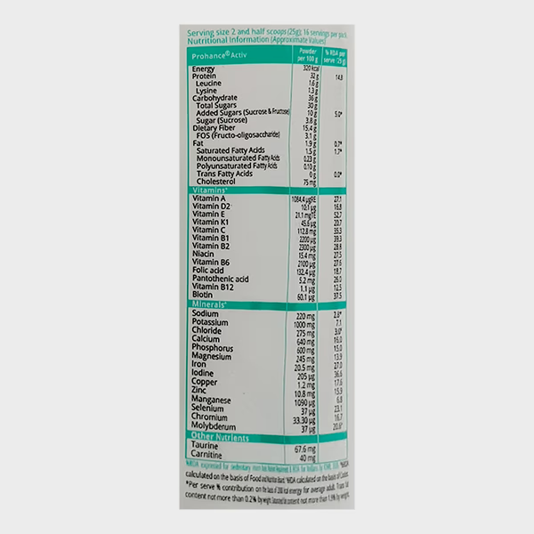PROHENCE ACTIVE 400GM