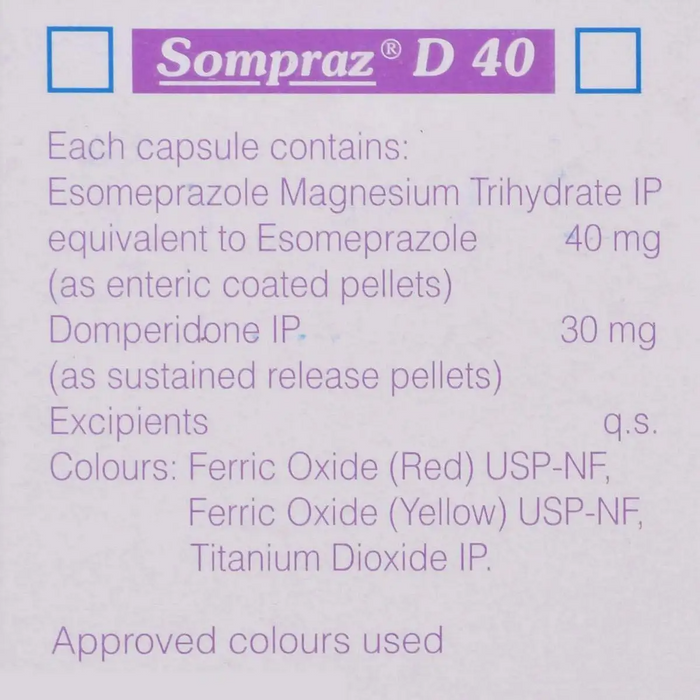 SOMPRAZ D 40MG