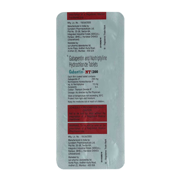 GABANTIN NT 200MG TAB