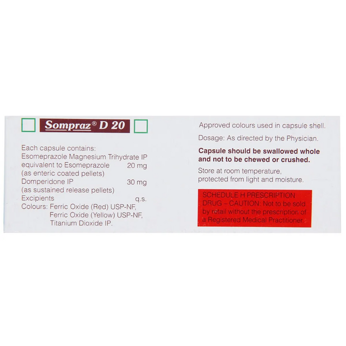 SOMPRAZ D 20MG