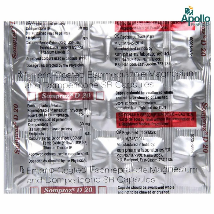SOMPRAZ D 20MG