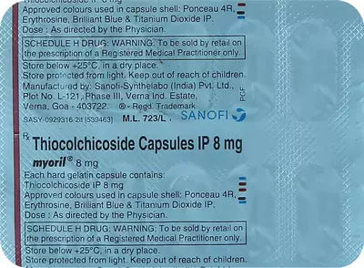 Myoril 8mg Capsule
